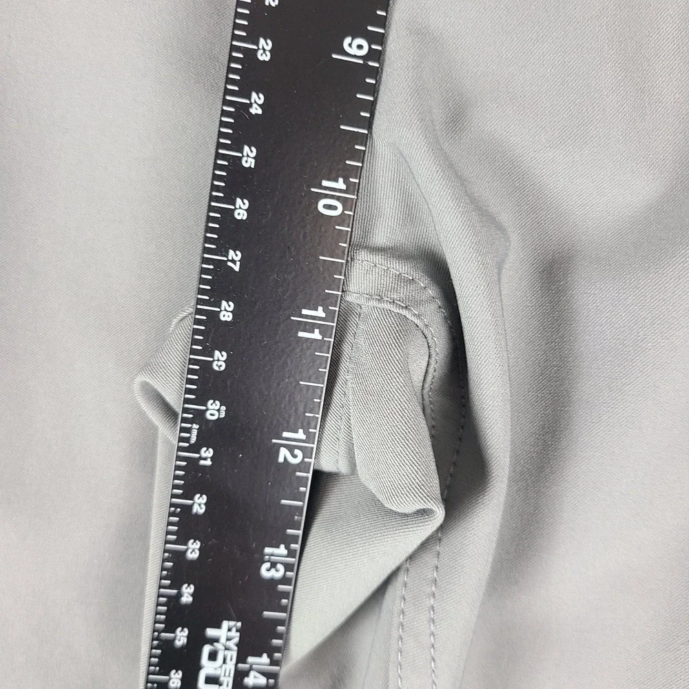 Foot Joy Pants Mens 35x31 Gray Straight Leg Performance‎ Tech Golf HEMMED